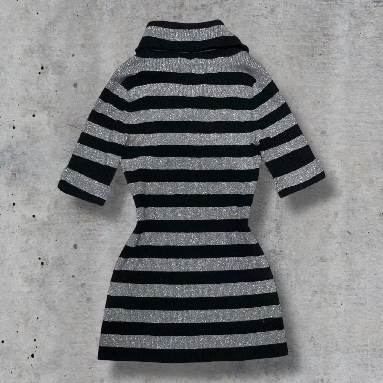 (XL) INC striped cowl neck sweater dress
