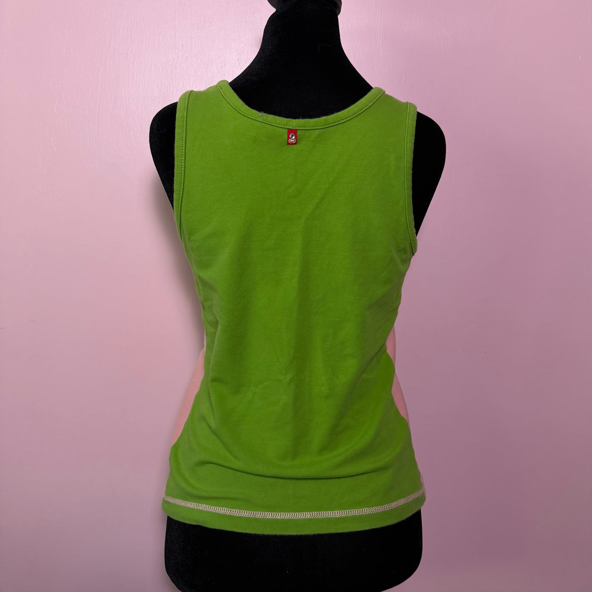 (L) Ecko green & pink vintage tank top