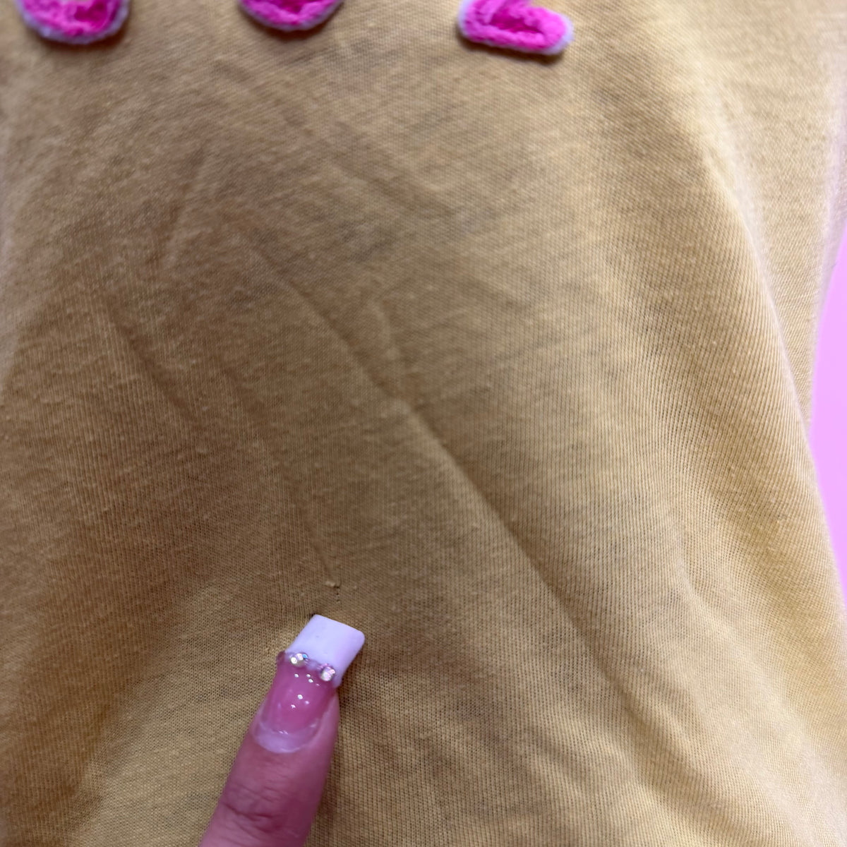 (S/M) 2000s Abercrombie & Fitch yellow & pink baby tee