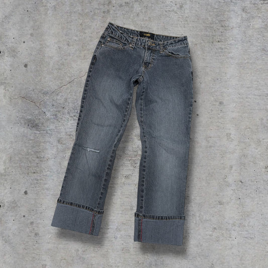 (23/24”) Y2K Angels Capri Jeans