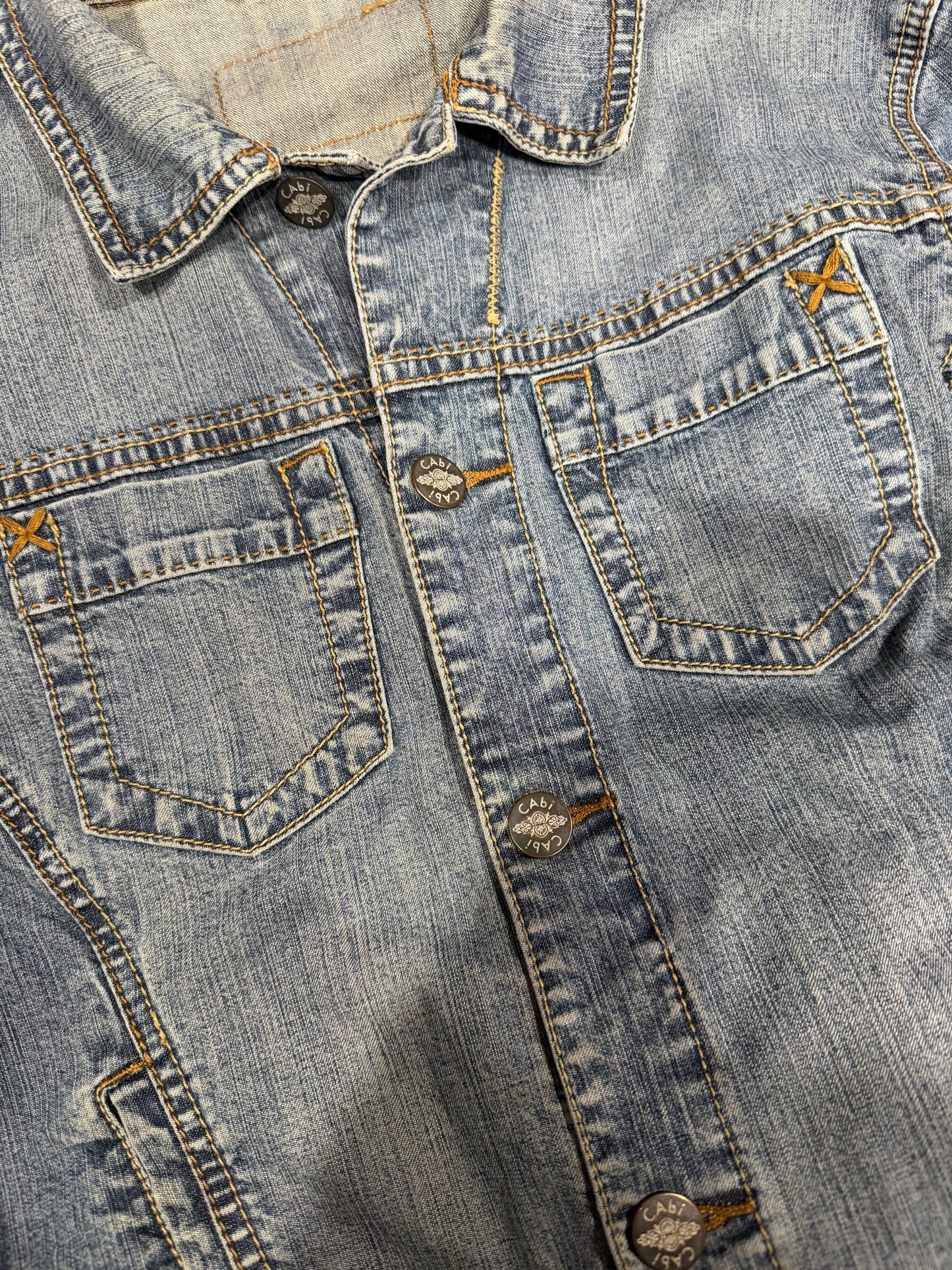 (M/L) vintage cabi denim detailed jacket