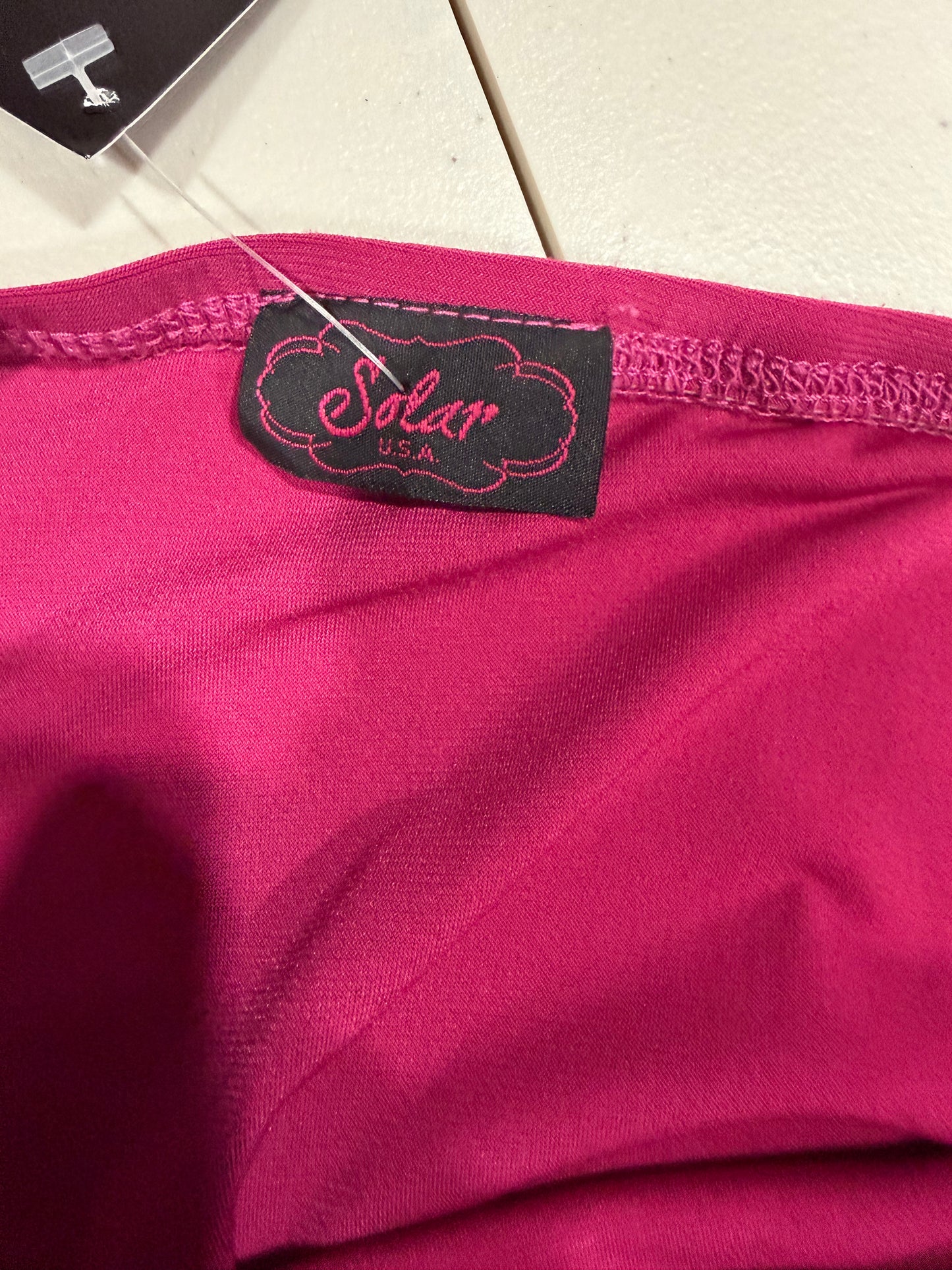 (M/L) early 2000s pink/purple glitter halter y2k club top