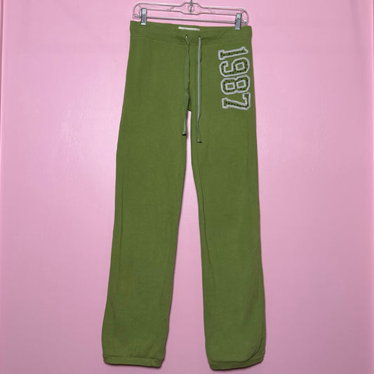 (S) Y2K Aeropostale polka dot green sweatpants