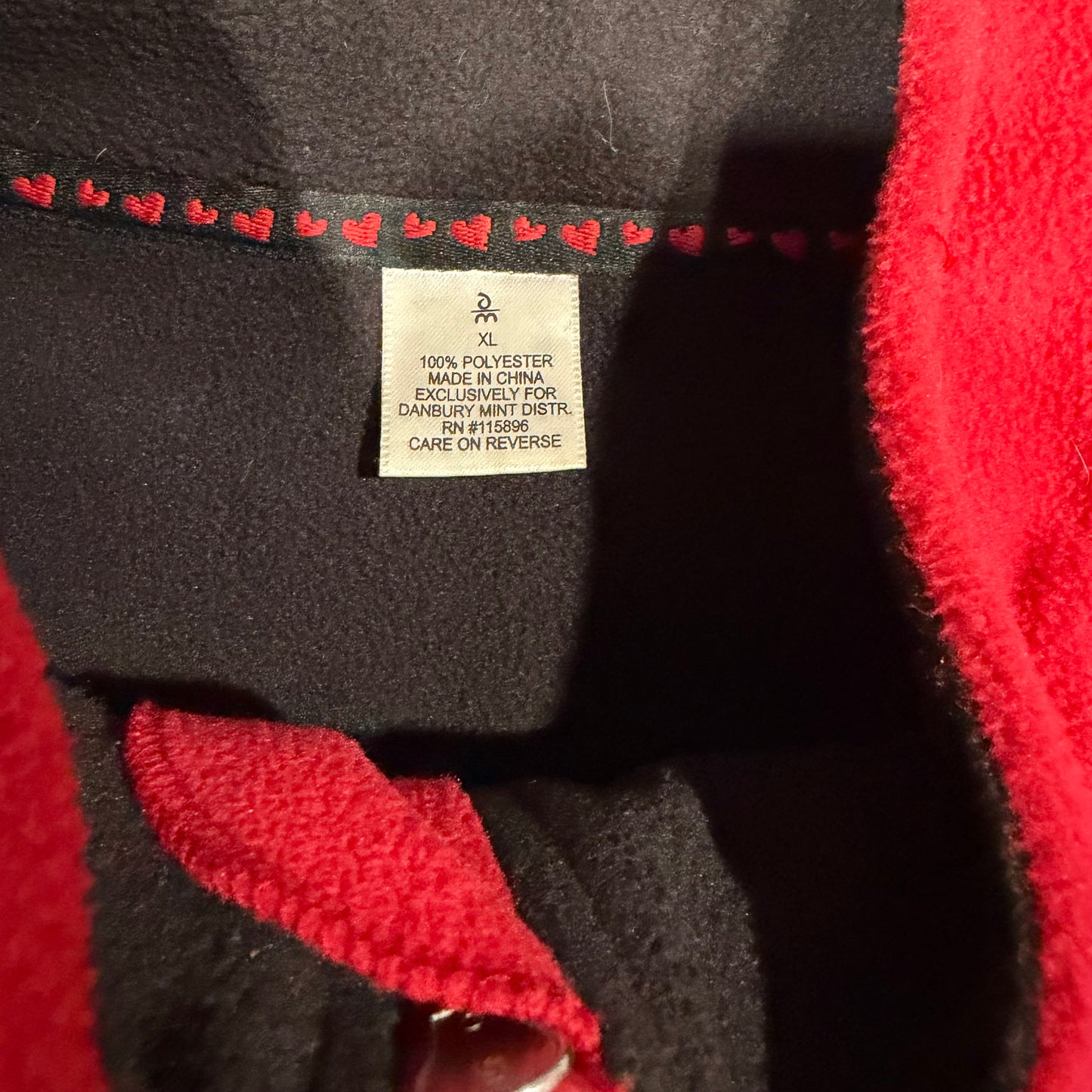 (XL) Vintage/ Y2K Betty Boop Fleece Embroidered Jacket / adjustable waistband