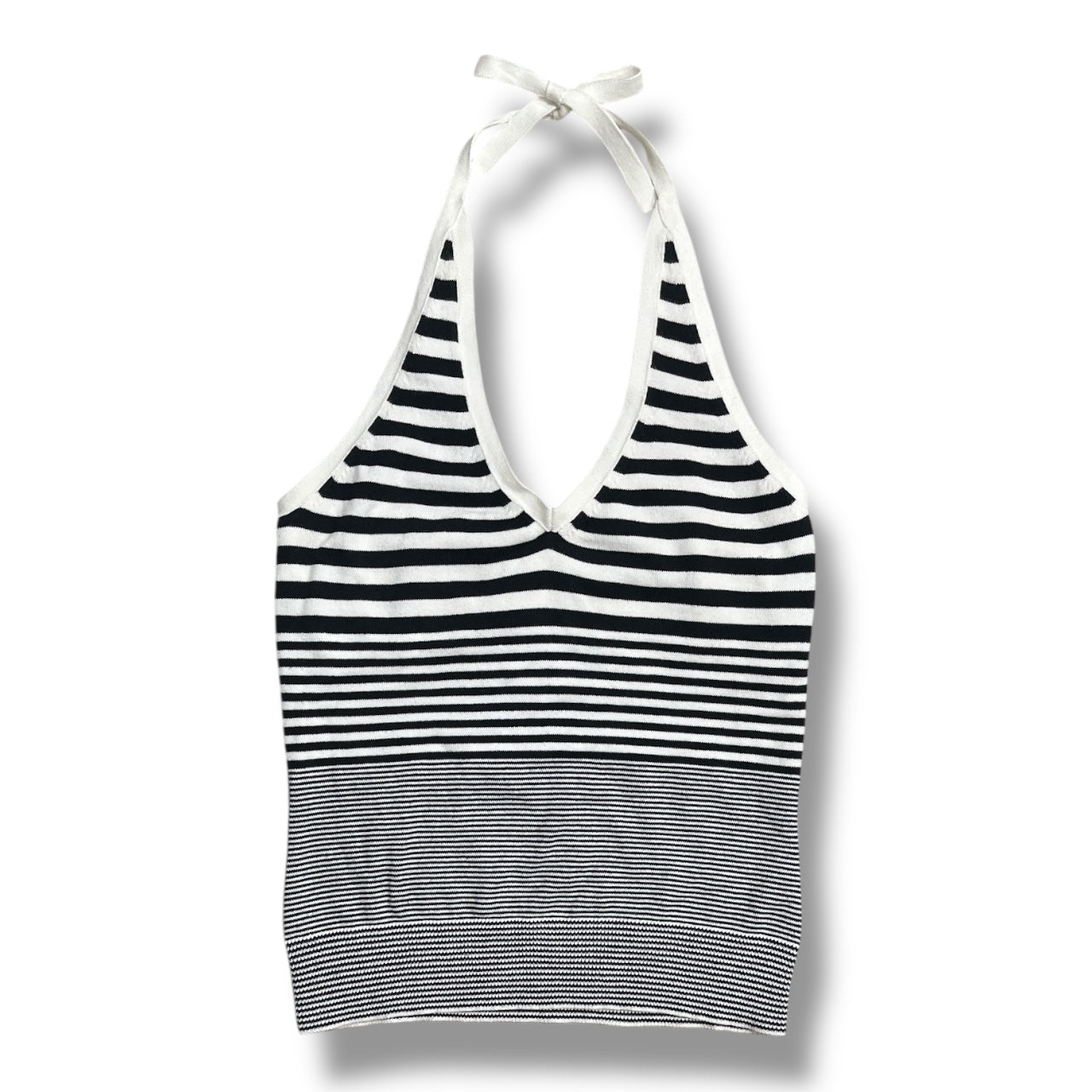(S) VTG Gap Striped Halter Top