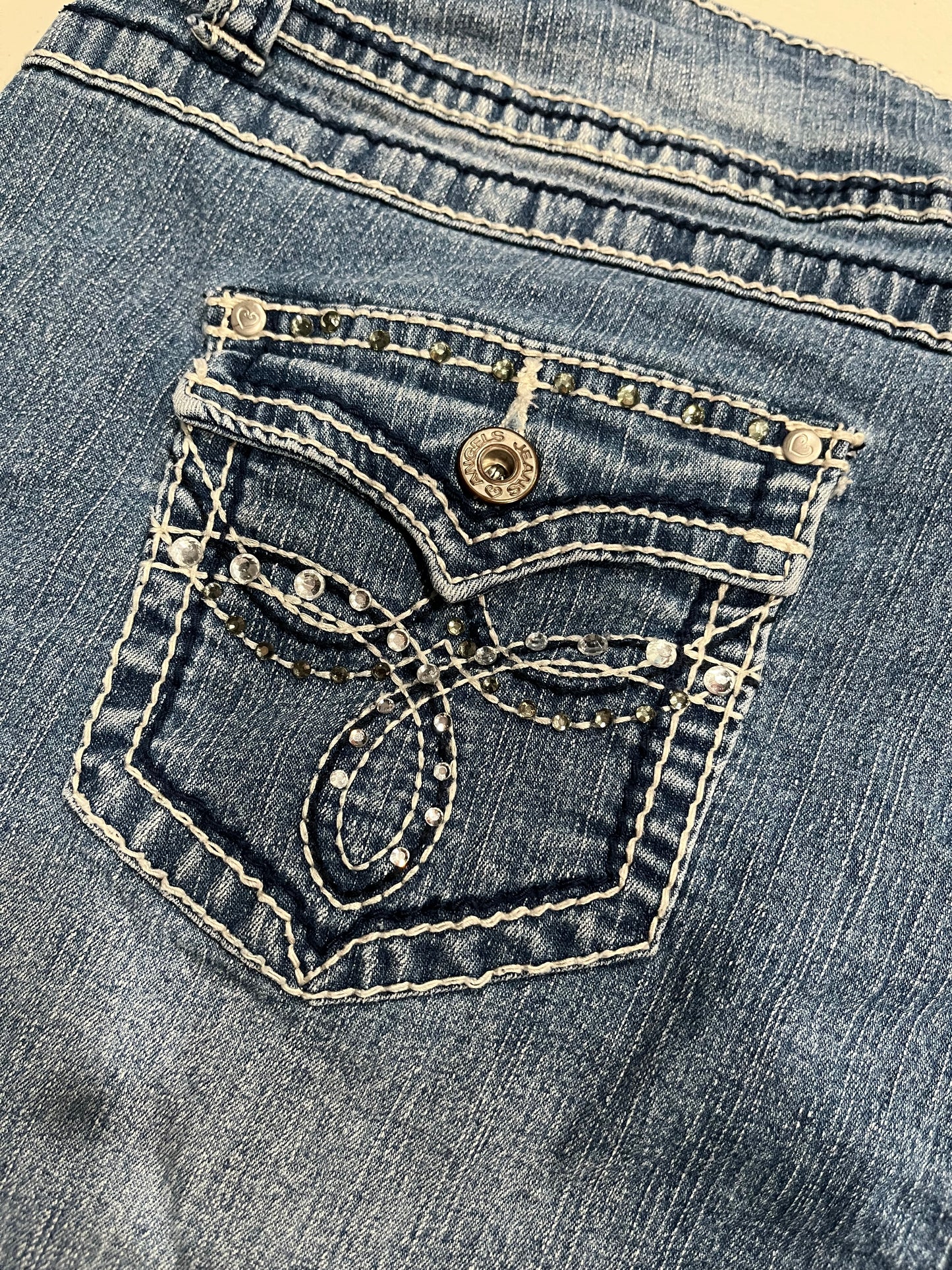 (36”) Angels Y2K Embellished Shorts