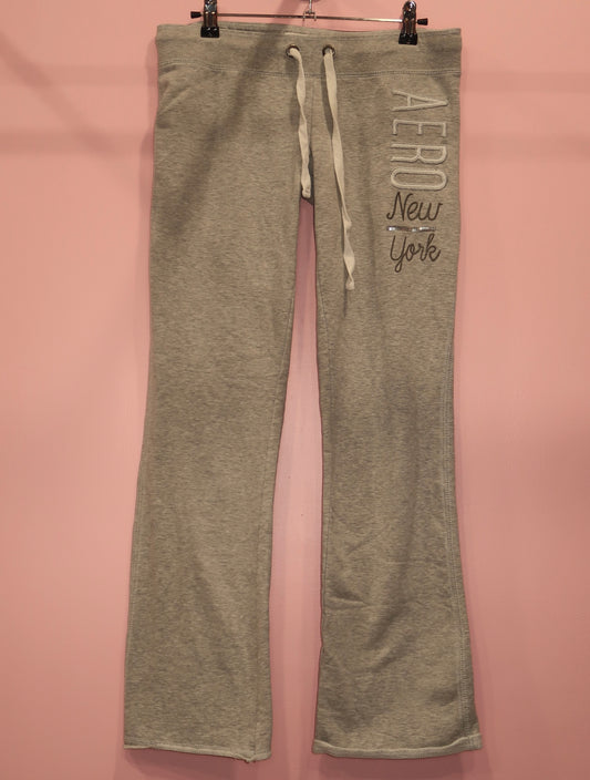 (S/M) 2000s Aeropostale grey sequin sweatpants