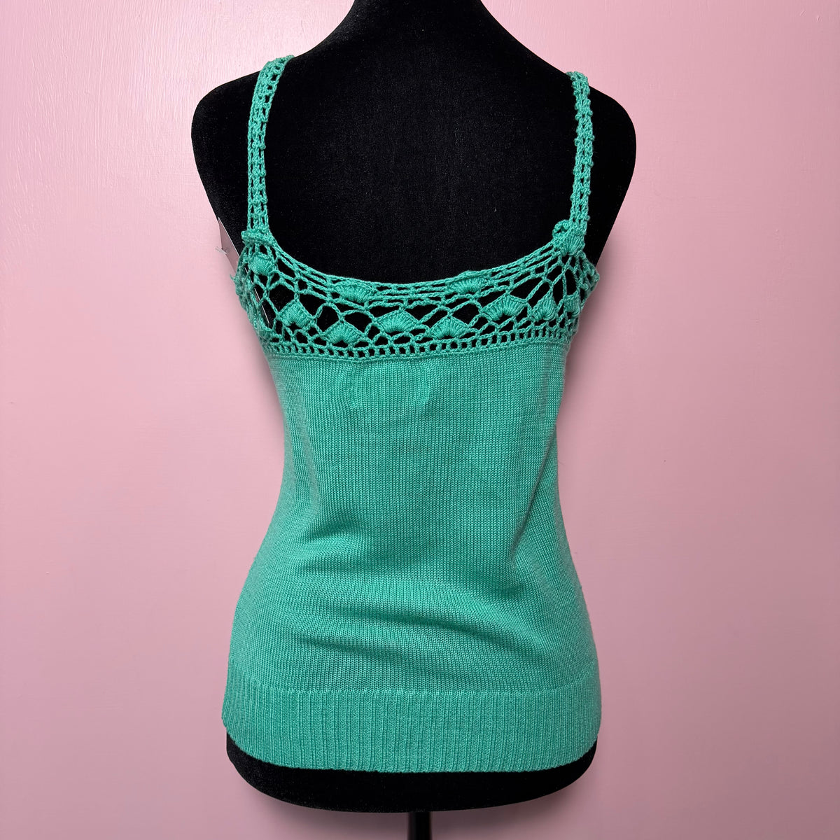 (S) vtg Junior House crochet tank top