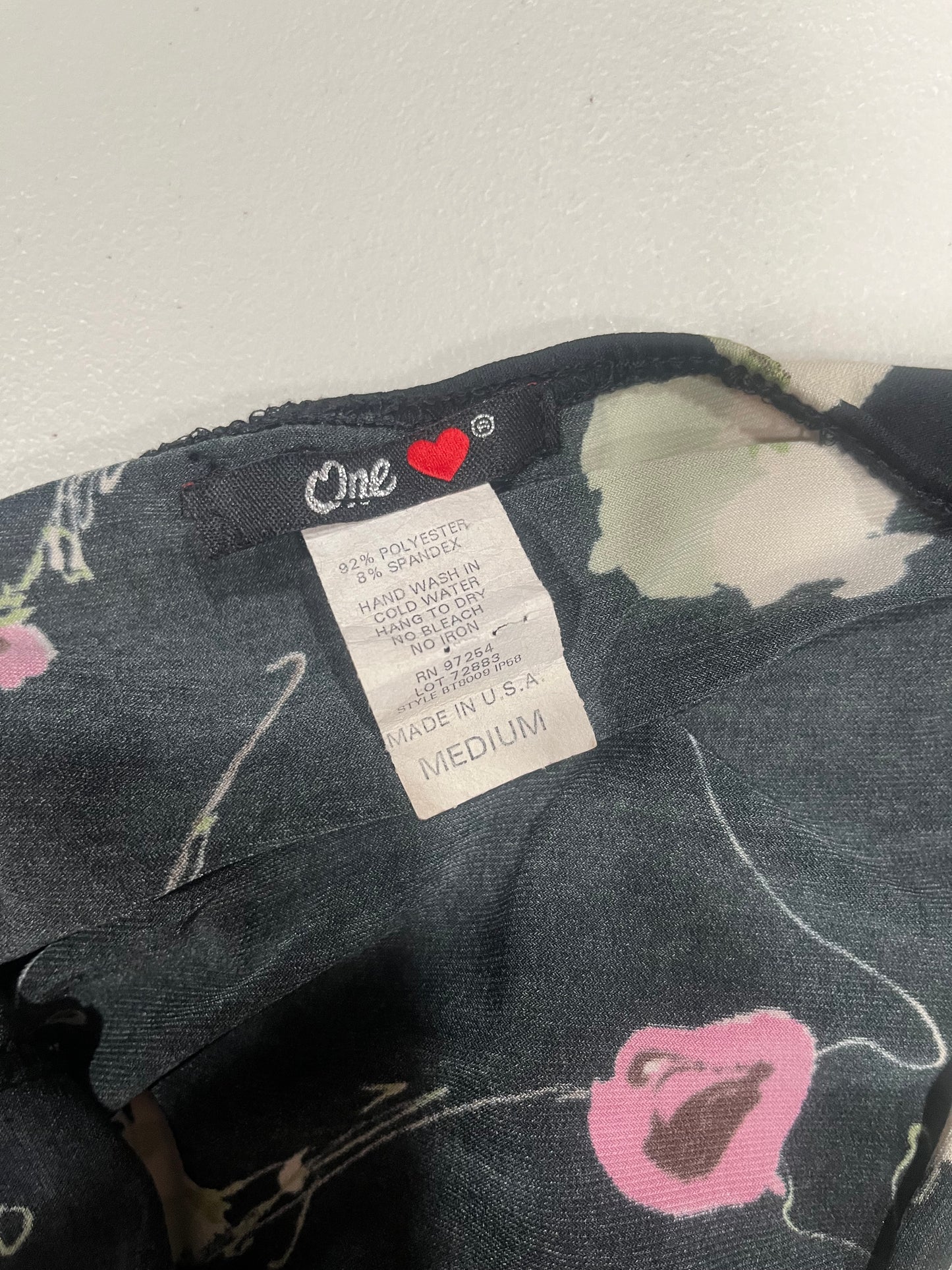 (M) Y2K Floral Halter Tank