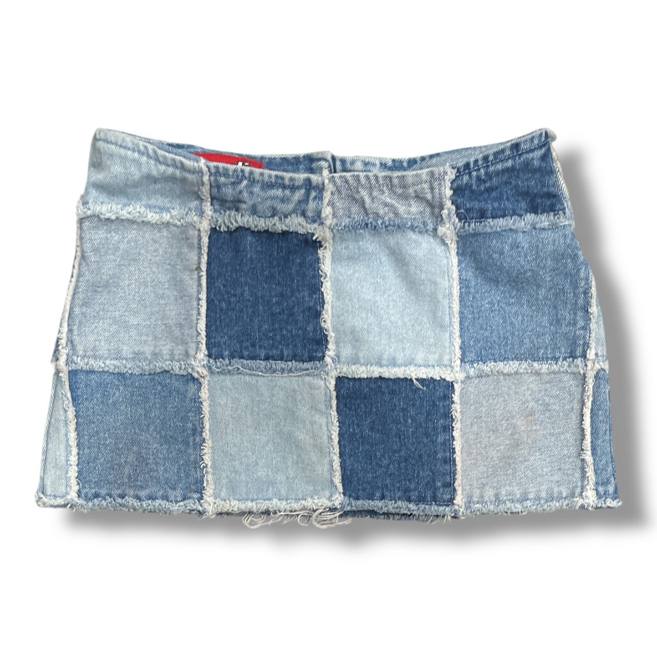 (24/25”) Y2K Zana-Di Denim Mini Patchwork Skirt
