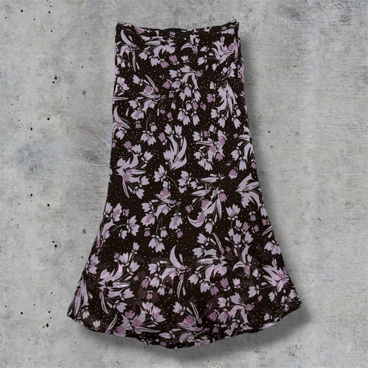 (XS/S) Vintage/Early 2000s Floral Maxi Skirt