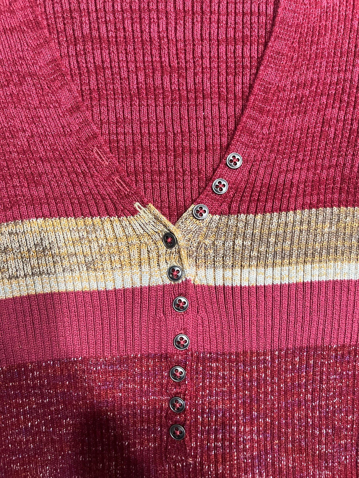 (XS/S) free people knitted button up fitted fall top