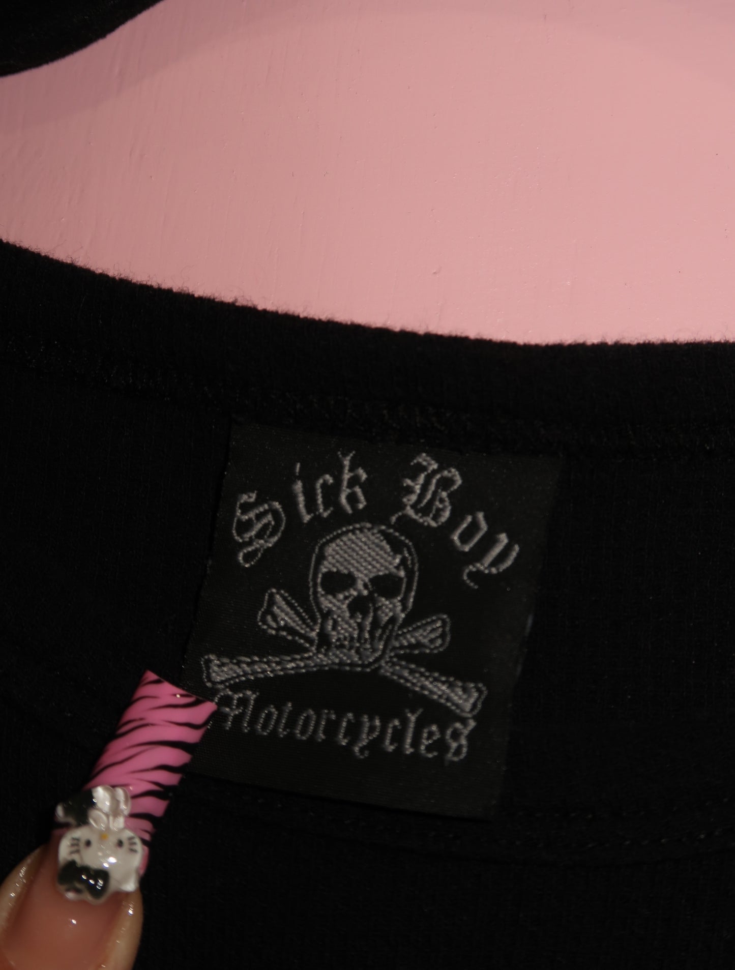 (S/M) sick boy “live fast, ride fast” graphic thermal top