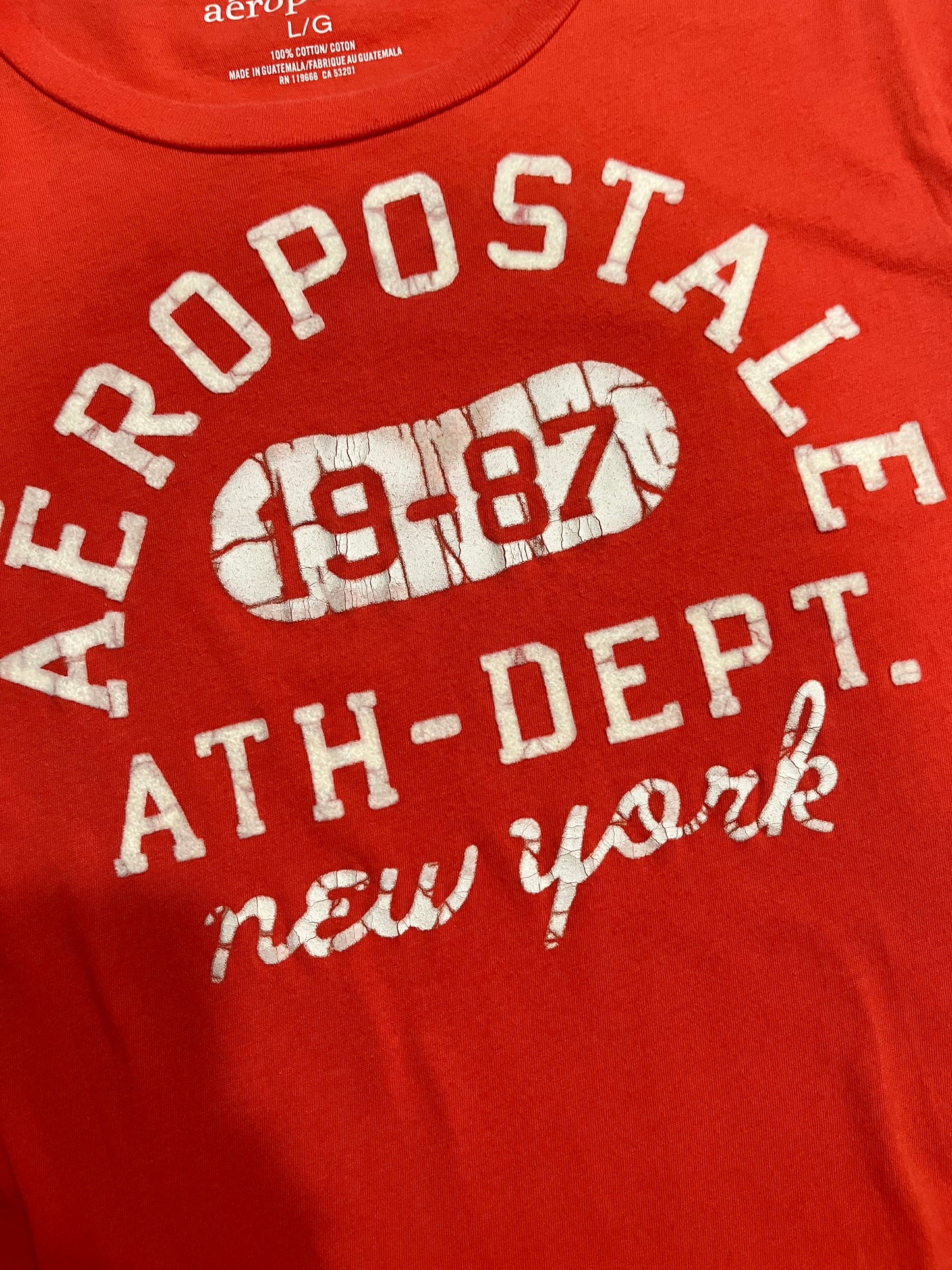 (L) Aeropostale Orange Baby Tee