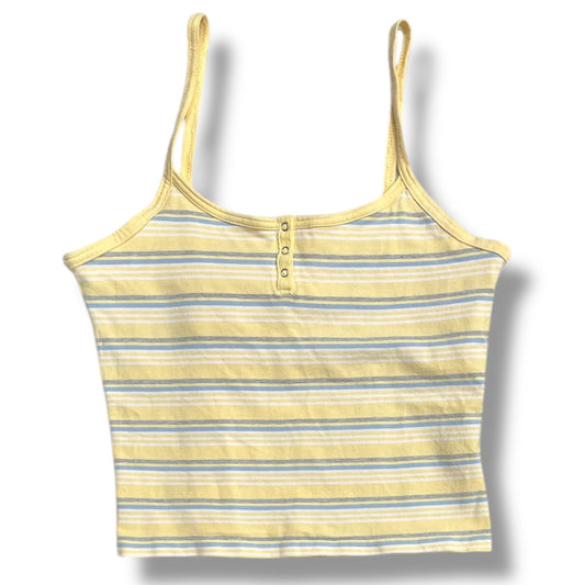 (L/XL) No Boundaries Striped Tank
