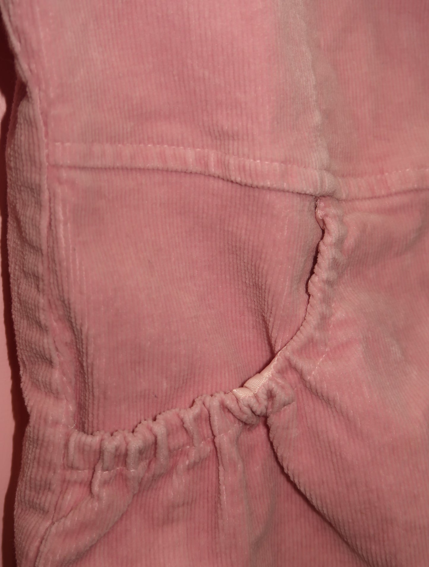 (S) 2000s Dollhouse pink corduroy  blazer with floral lining