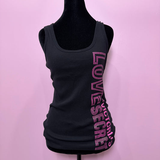 (M) 2000s victoria secret pink & black tank