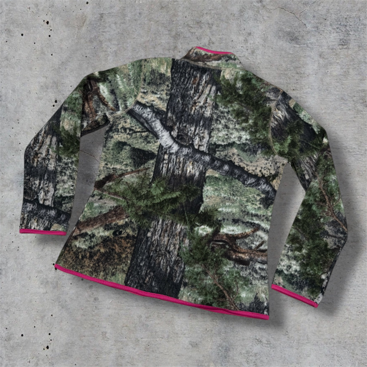 (M) Mossy Oak Fleece Pink & Camo Jacket
