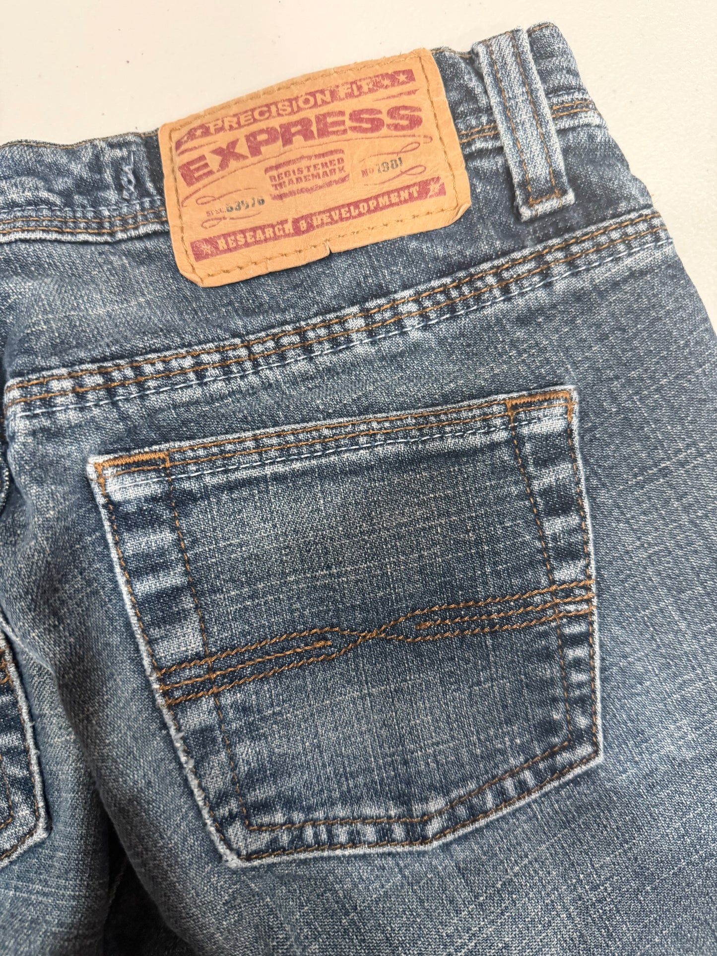 (27”) vintage express flared denim jeans
