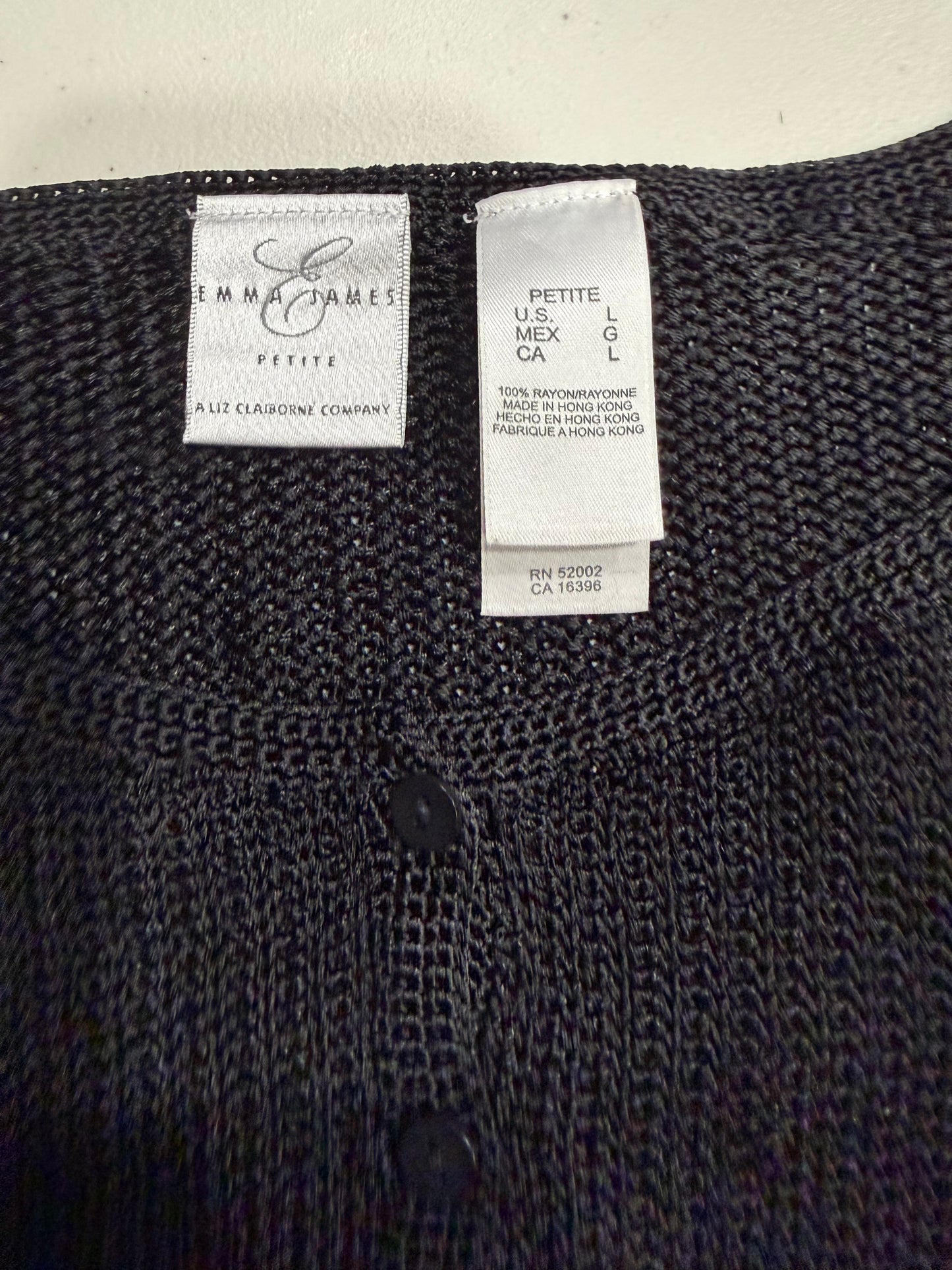 (L) vintage knit buttoned top