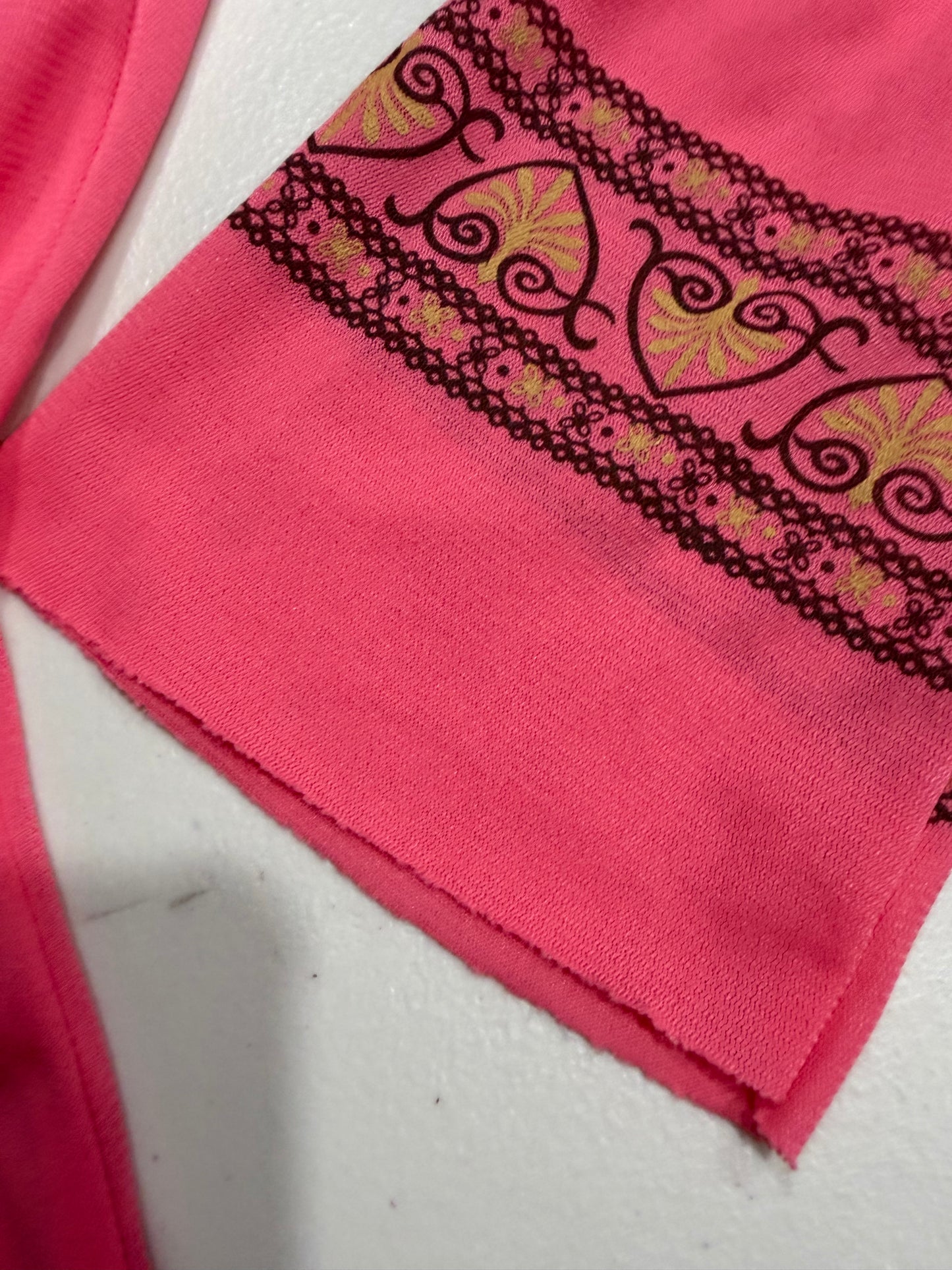 (S/M) 2000s pink sequin tunic top