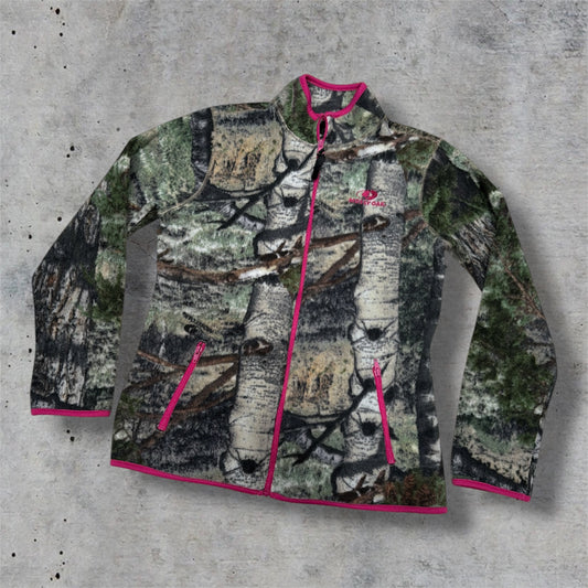 (M) Mossy Oak Fleece Pink & Camo Jacket