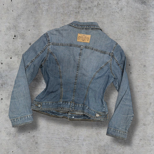 (M/L) vintage cabi denim detailed jacket