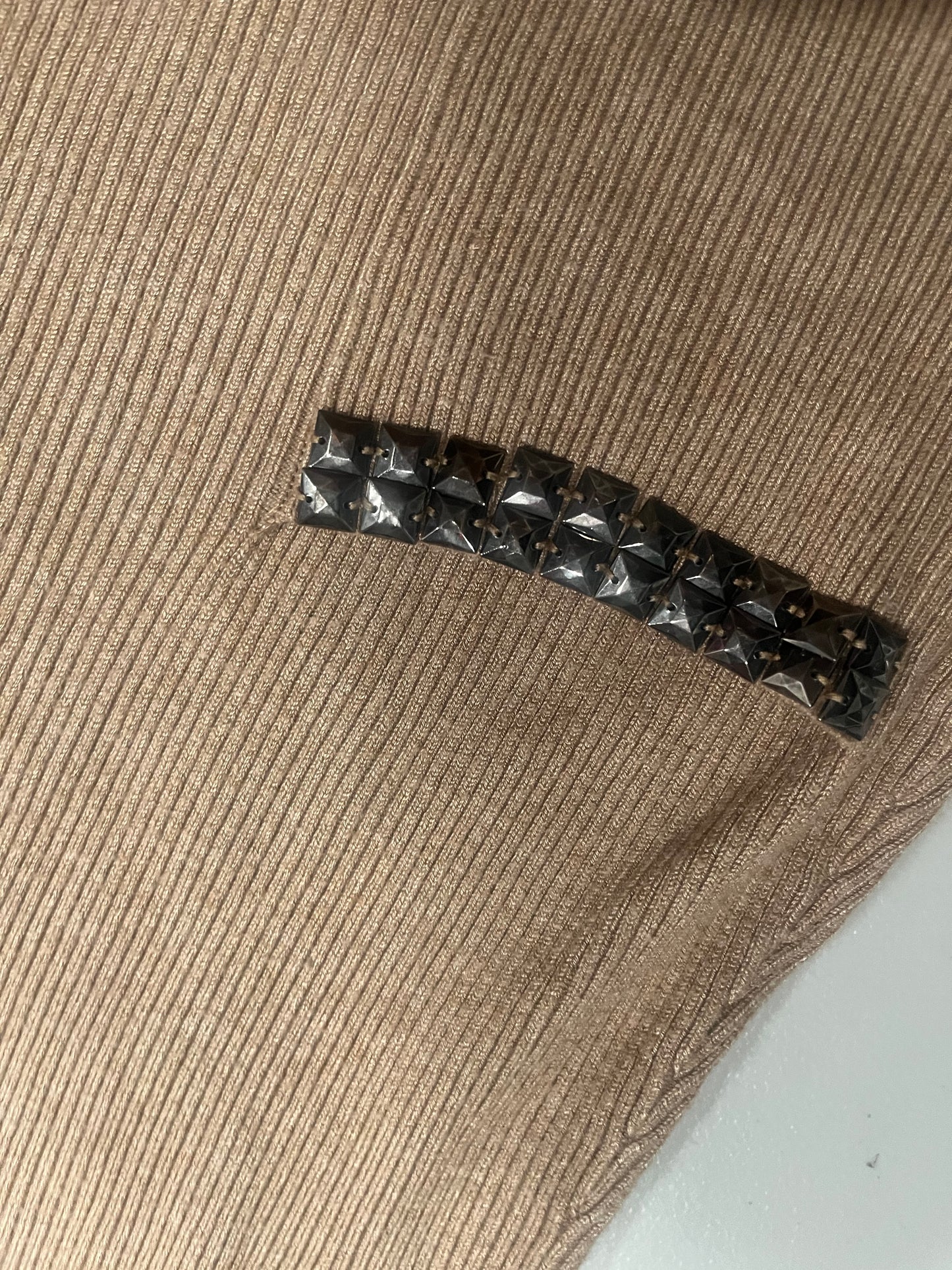 (M) 2000s Studed Pocket Cowl Neck Sweater Dress