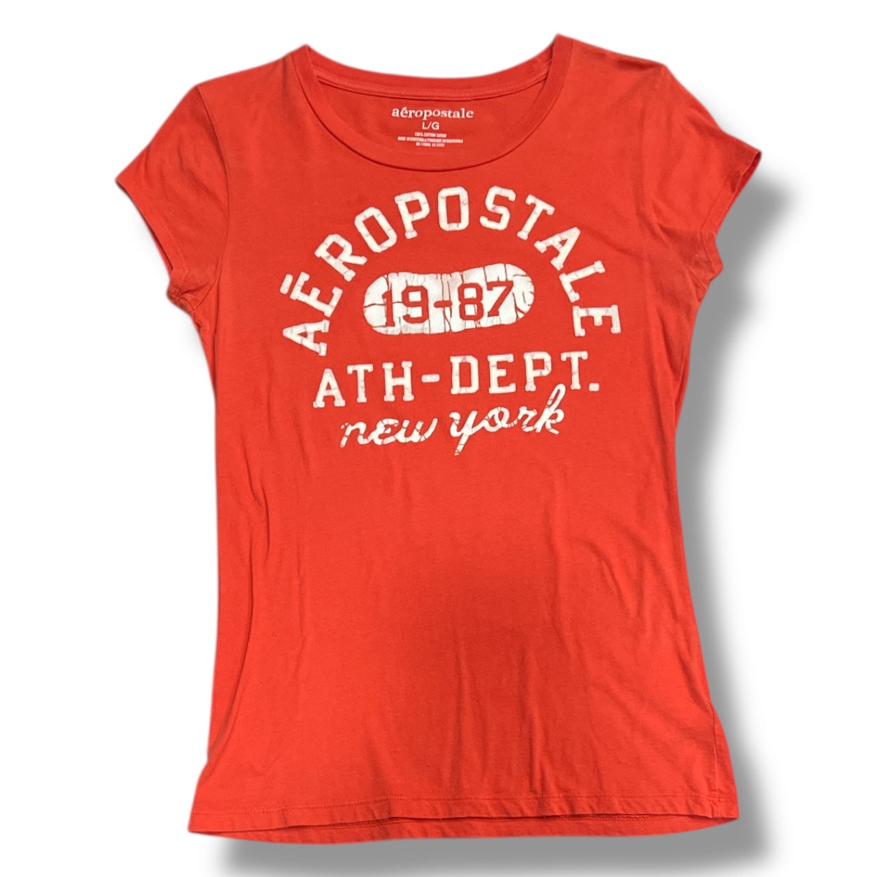 (L) Aeropostale Orange Baby Tee