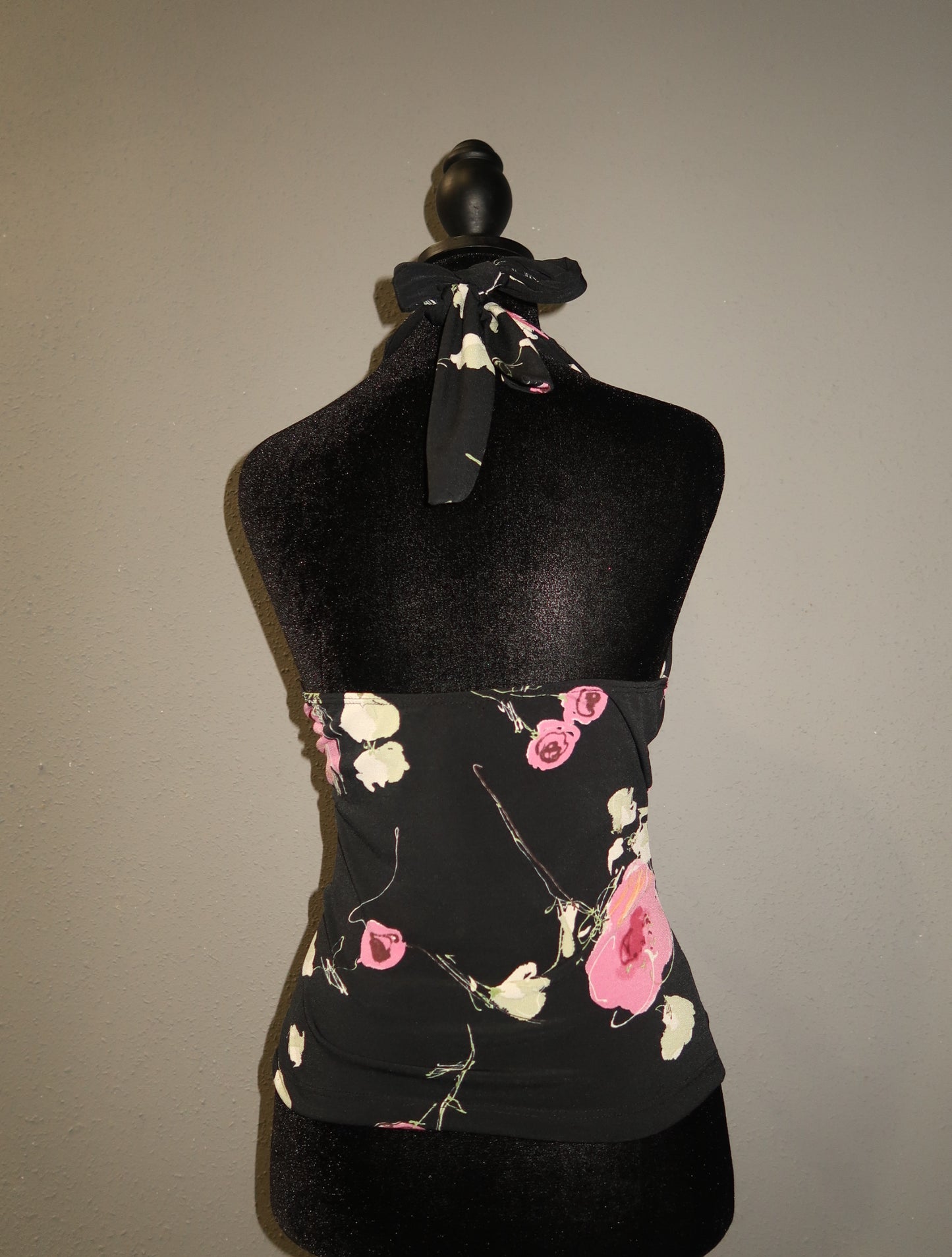 (M) Y2K Floral Halter Tank