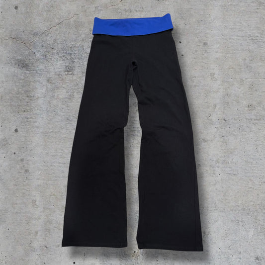 (S) 2000s no boundaries blue fold over flared leggings