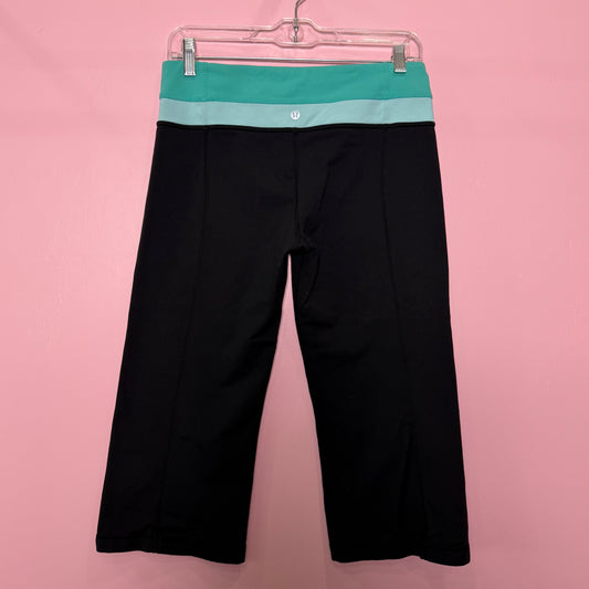 (6/8) 2000s lulu lemon teal capri leggings