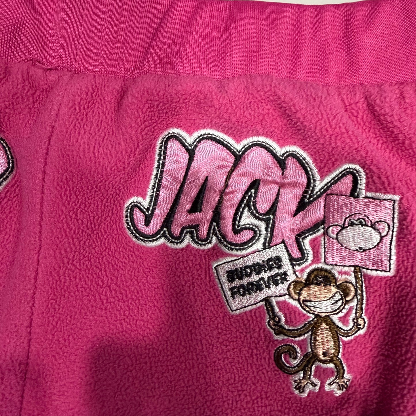 (XS/S) Early 2000s Bobby Jack Pink Tracksuit Embroidered Pants