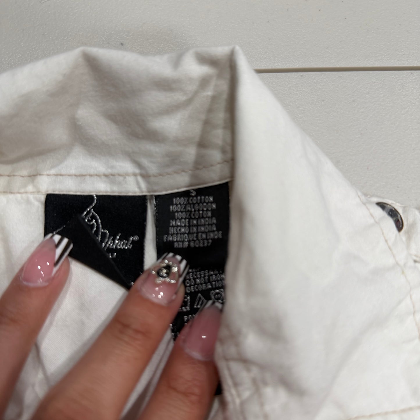 (XS/S) Y2K Baby Phat Embellished Button Up Embroidered Long Sleeve