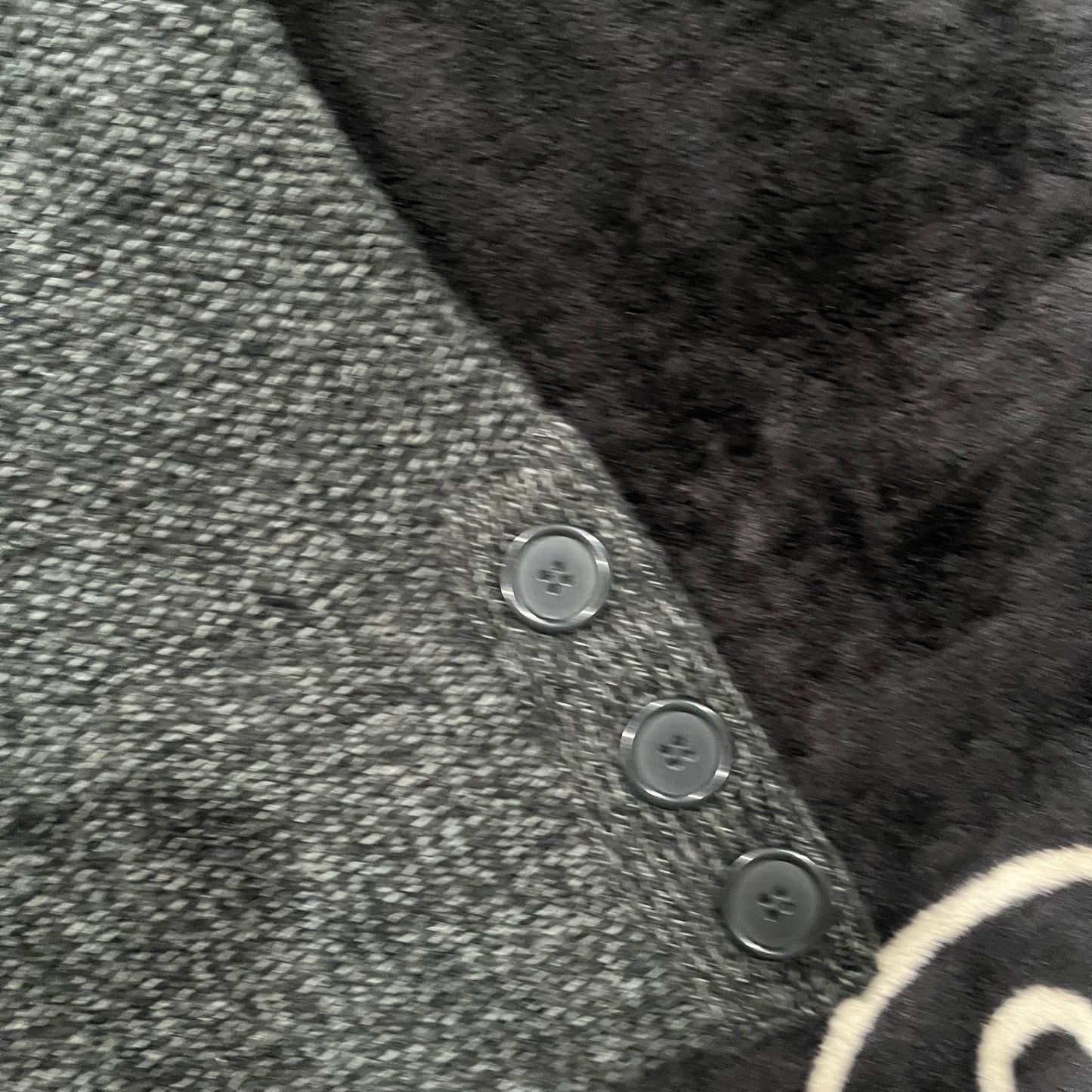 (L) 2000s Knit Sweater Button Dress