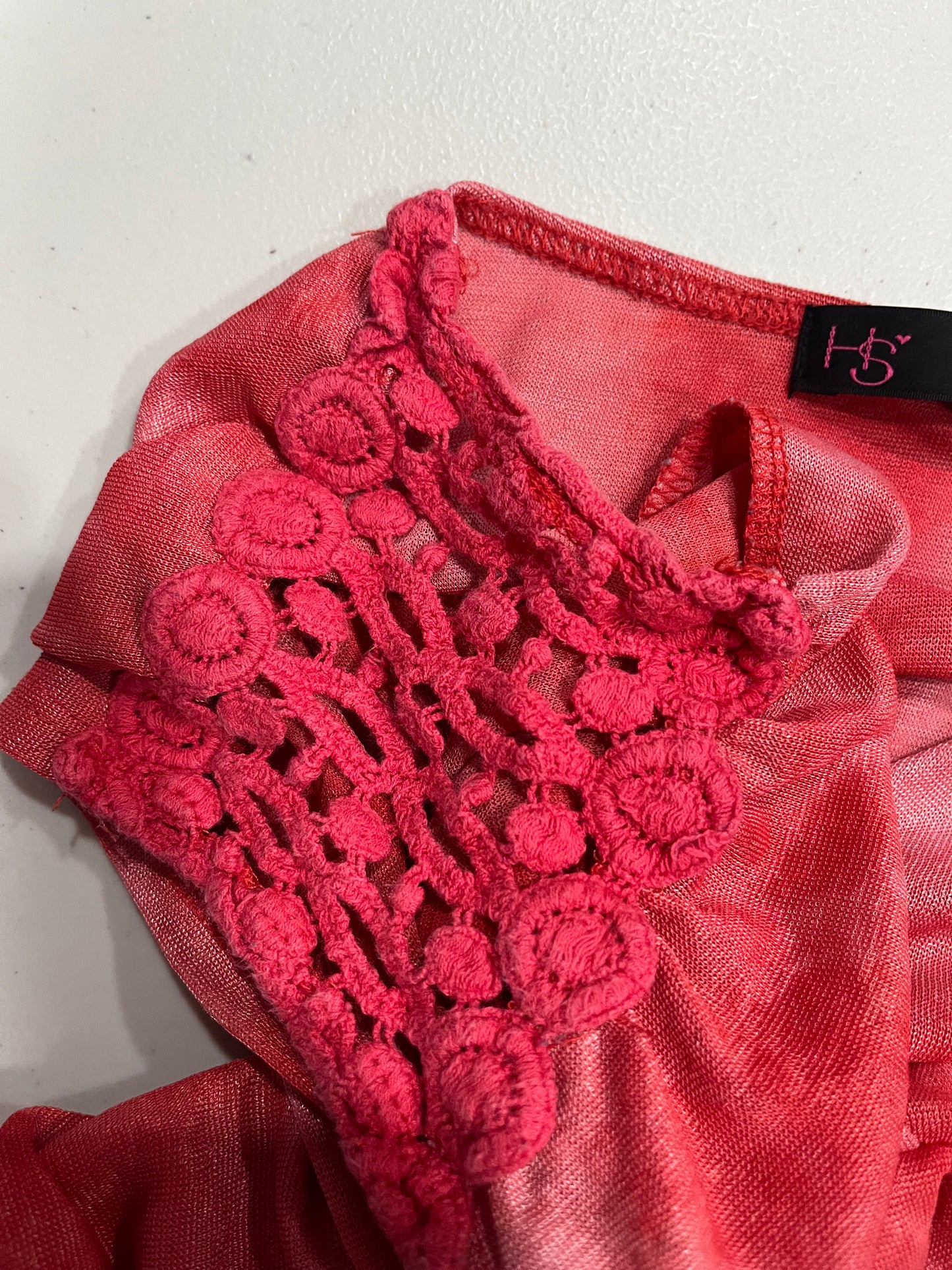 (L) Y2K Shoulder Detail Top