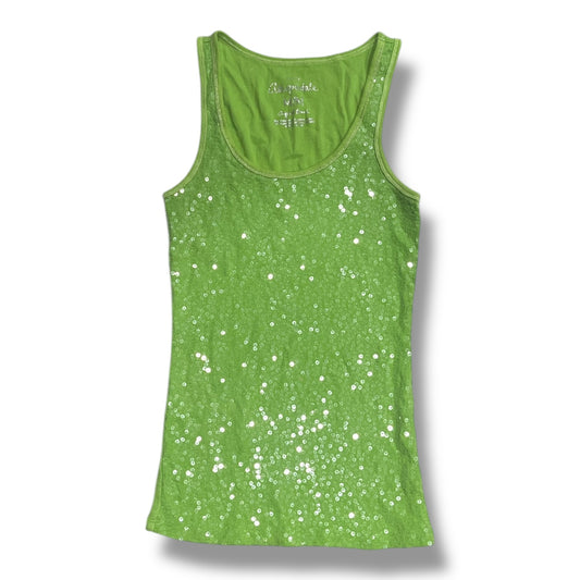 (M) Aeropostale Green Sequin Tank
