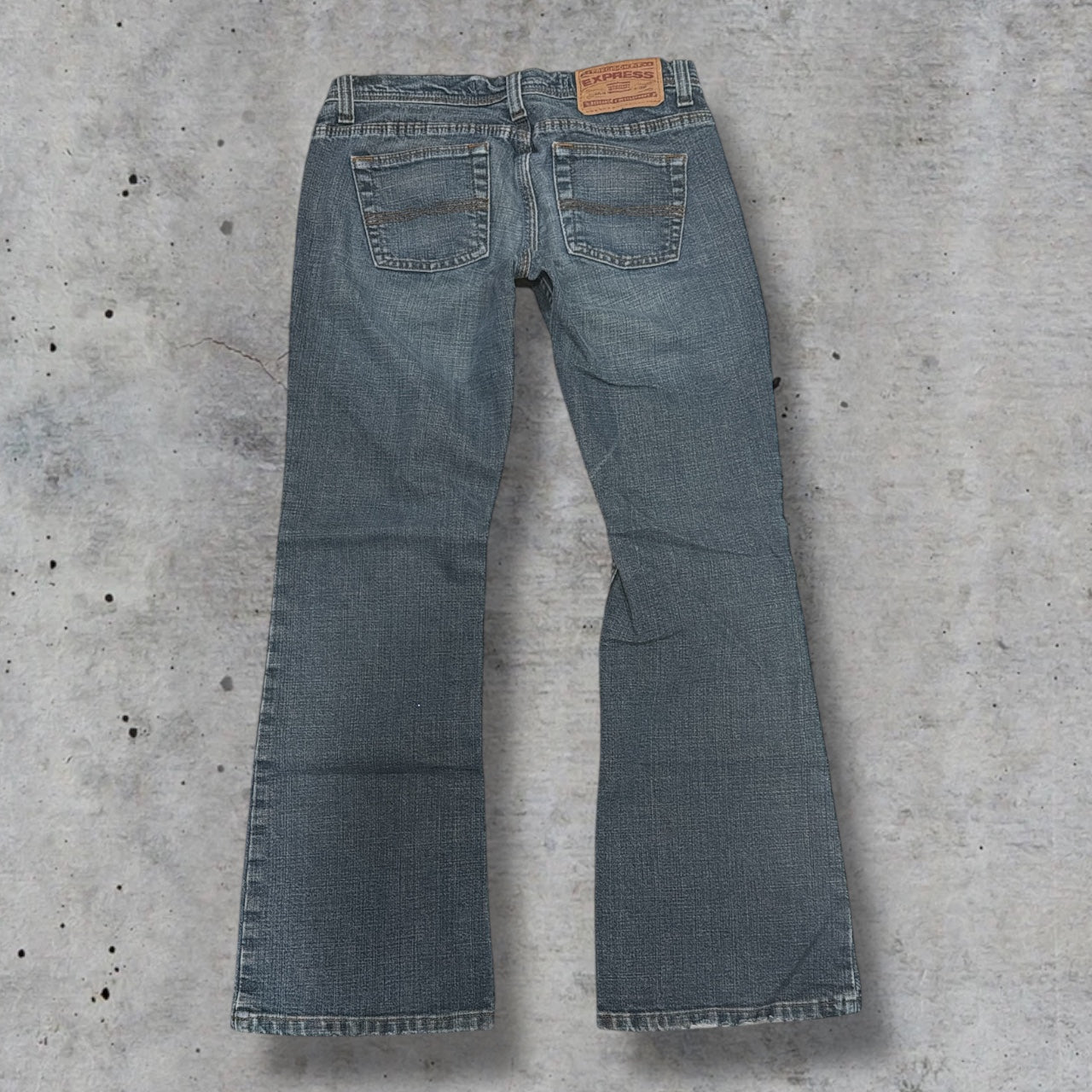 (27”) vintage express flared denim jeans