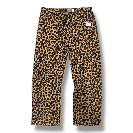 (M) Hello Kitty Cheetah Print Low Rise Loungewear PJ Pants